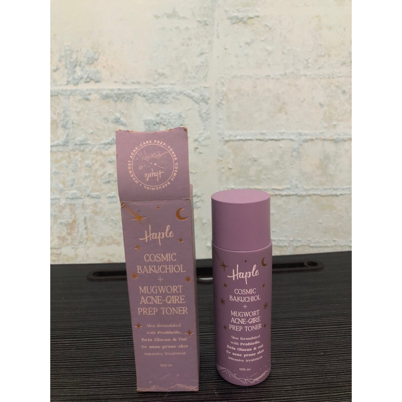 Jual HAPLE COSMIC BAKUCHIOL MUGWORT ACNE CARE PREP TONER | Shopee Indonesia