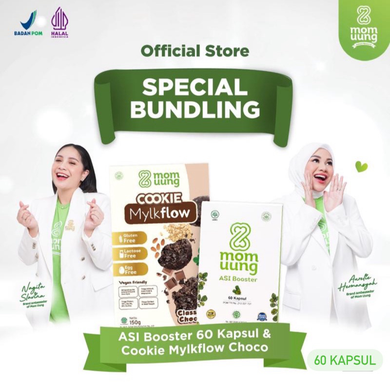 Jual MOM UUNG PERFECT COMBO 60 kapsul dan COOKIE MYLKFLOW | MOM UUNG