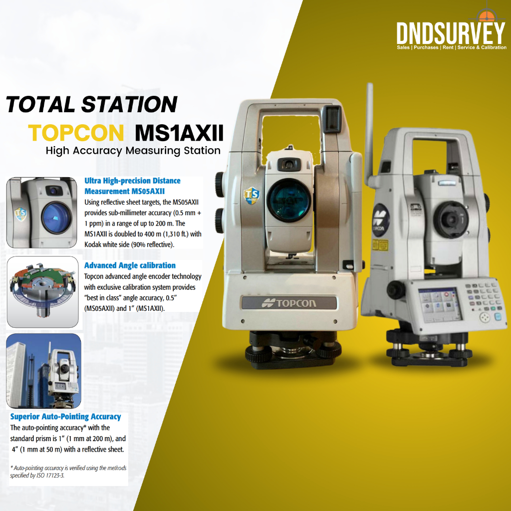Jual Total Station Topcon MS1AXII Robotic Baru Bergaransi | Shopee ...
