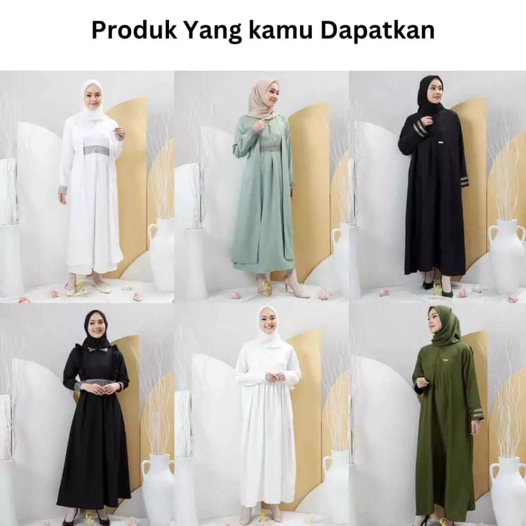 Gamis Polos Motif Terbaru Shirin Zein