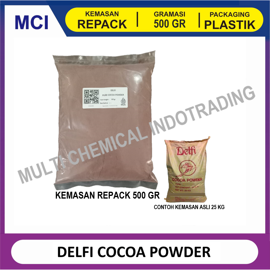 Jual COKELAT BUBUK DELFI 500 GR - DELFI PURE COCOA POWDER - COKLAT ...