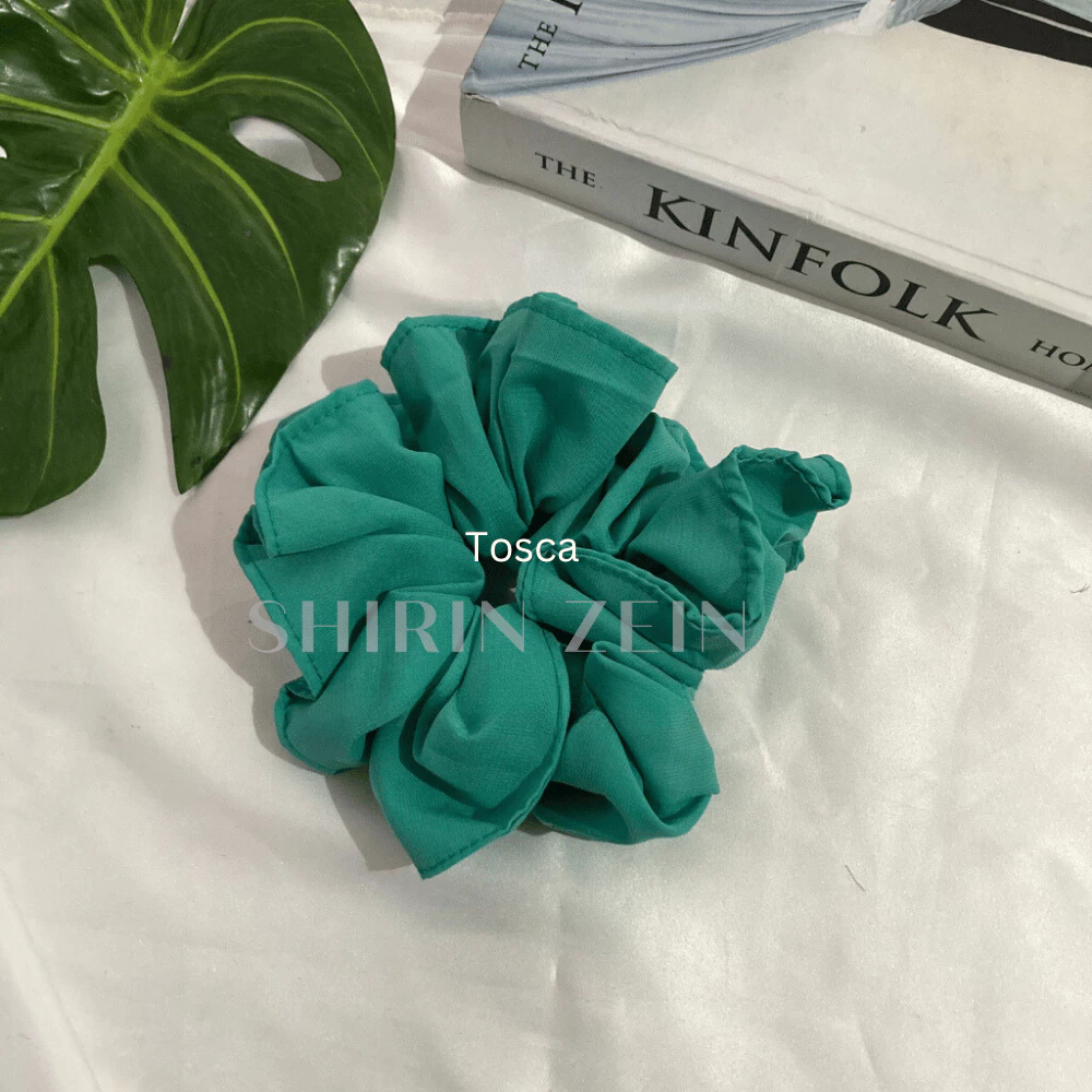 Scrunchie Cepol Hijab Tampilan Pemakaian