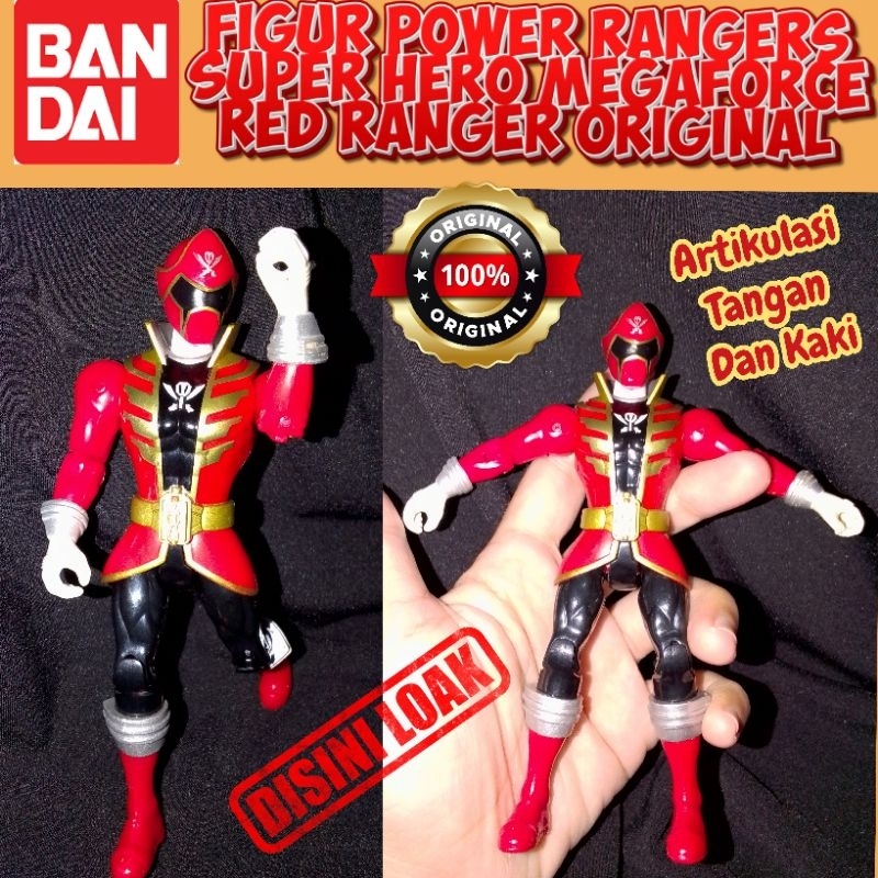 Jual Figur Power Rangers Super Megaforce Red Ranger Action Hero Figure ...
