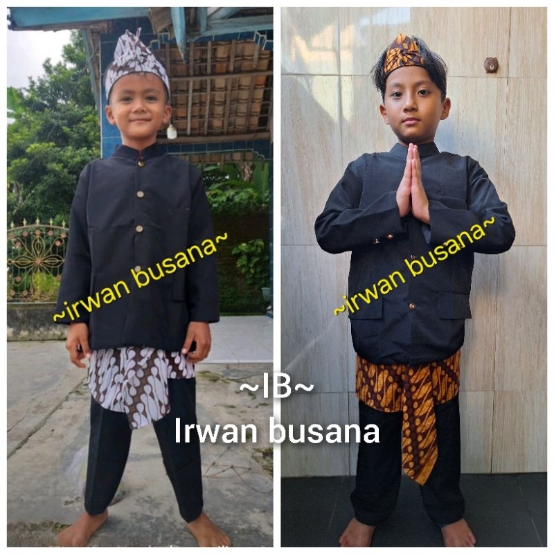 Jual Baju adat sunda stelan basofi sunda stelan beskap stelan pangsi