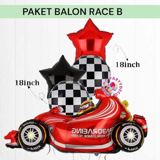 Jual Paket Balon RACE CAR HOTWHEELS B / Dekorasi Ulang Tahun Mobil ...