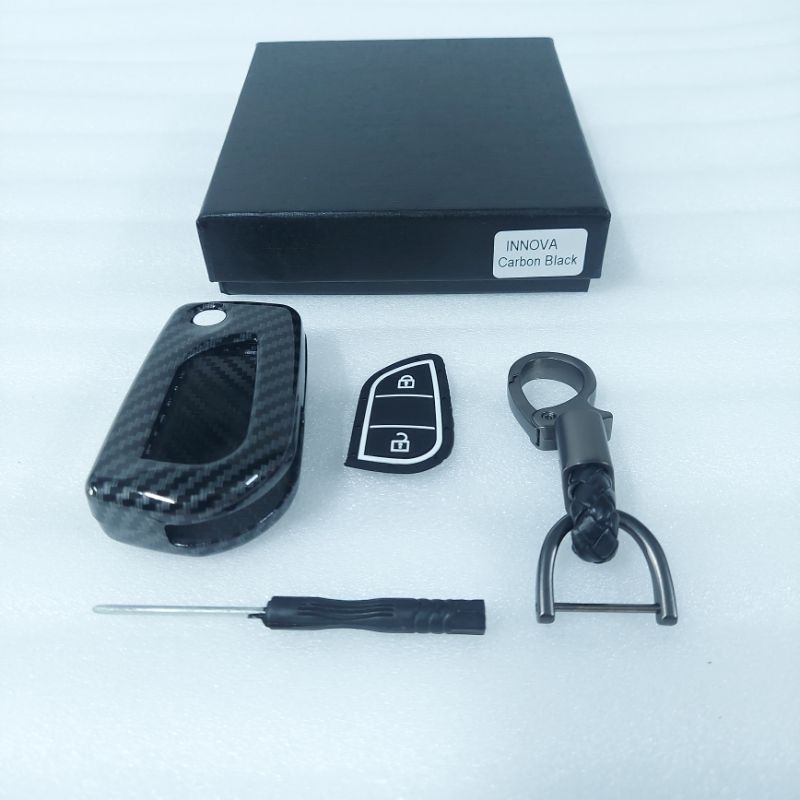 Kwmobile Cover Per Chiavi Kia – Custodia In Silicone TPU Effetto Carbonio Per Smart Key (Cee'd, Sorento, Sportage, Rio E Altri)
