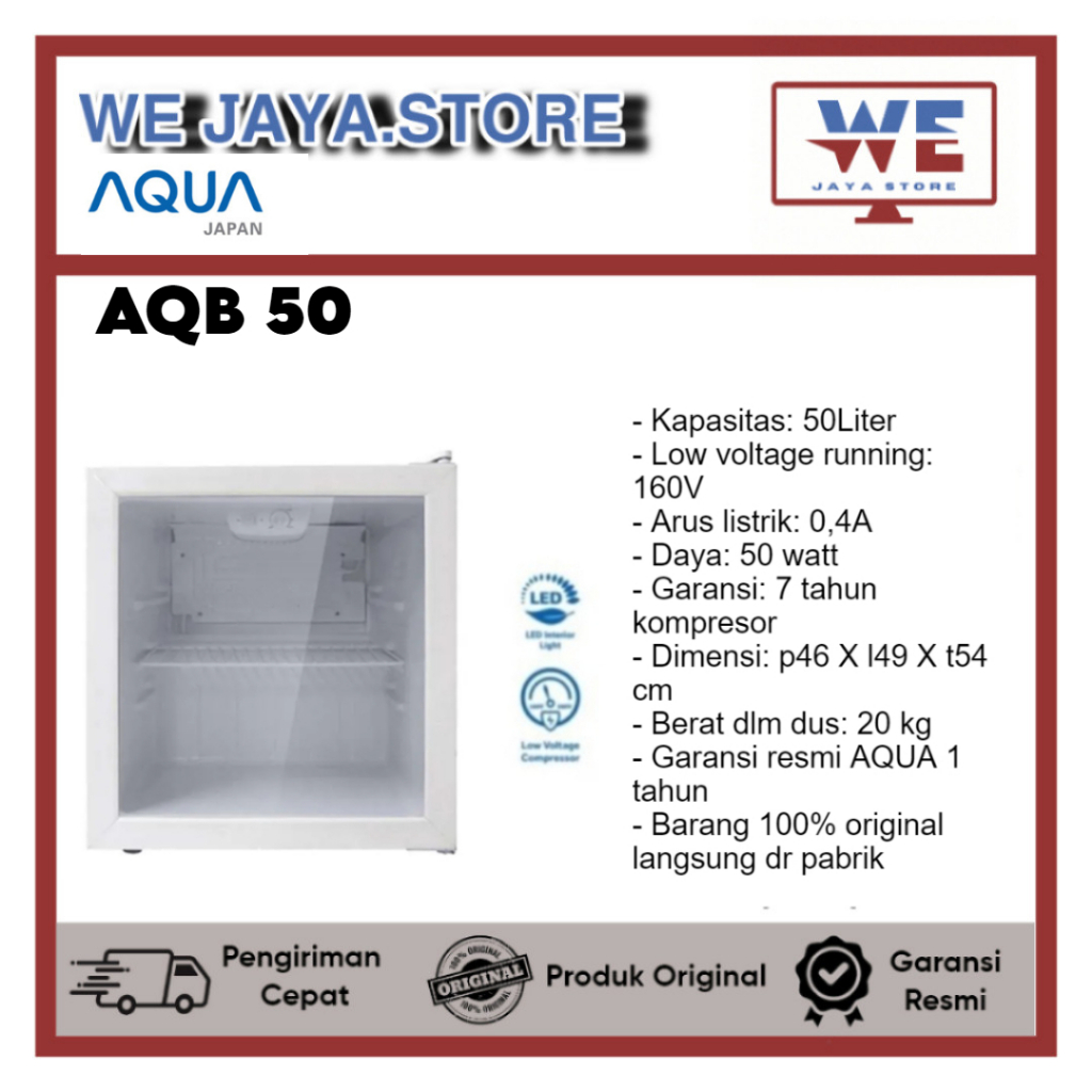 Jual SHOWCASE AQUA AQB-50 KULKAS MINI DISPLAY | Shopee Indonesia
