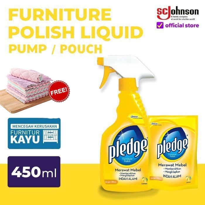 Jual Pledge Furniture Liquid Pump / Pouch Pembersih Furniture | Shopee ...