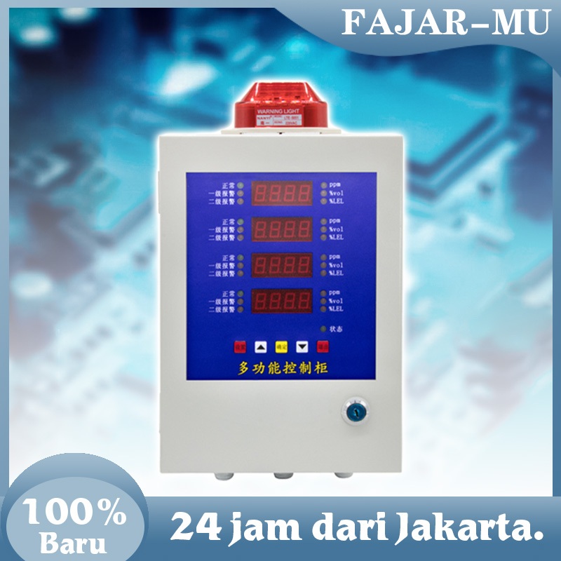 Jual Gas Detector Controller 4 Channel Fixed Control Panel Tampilan ...
