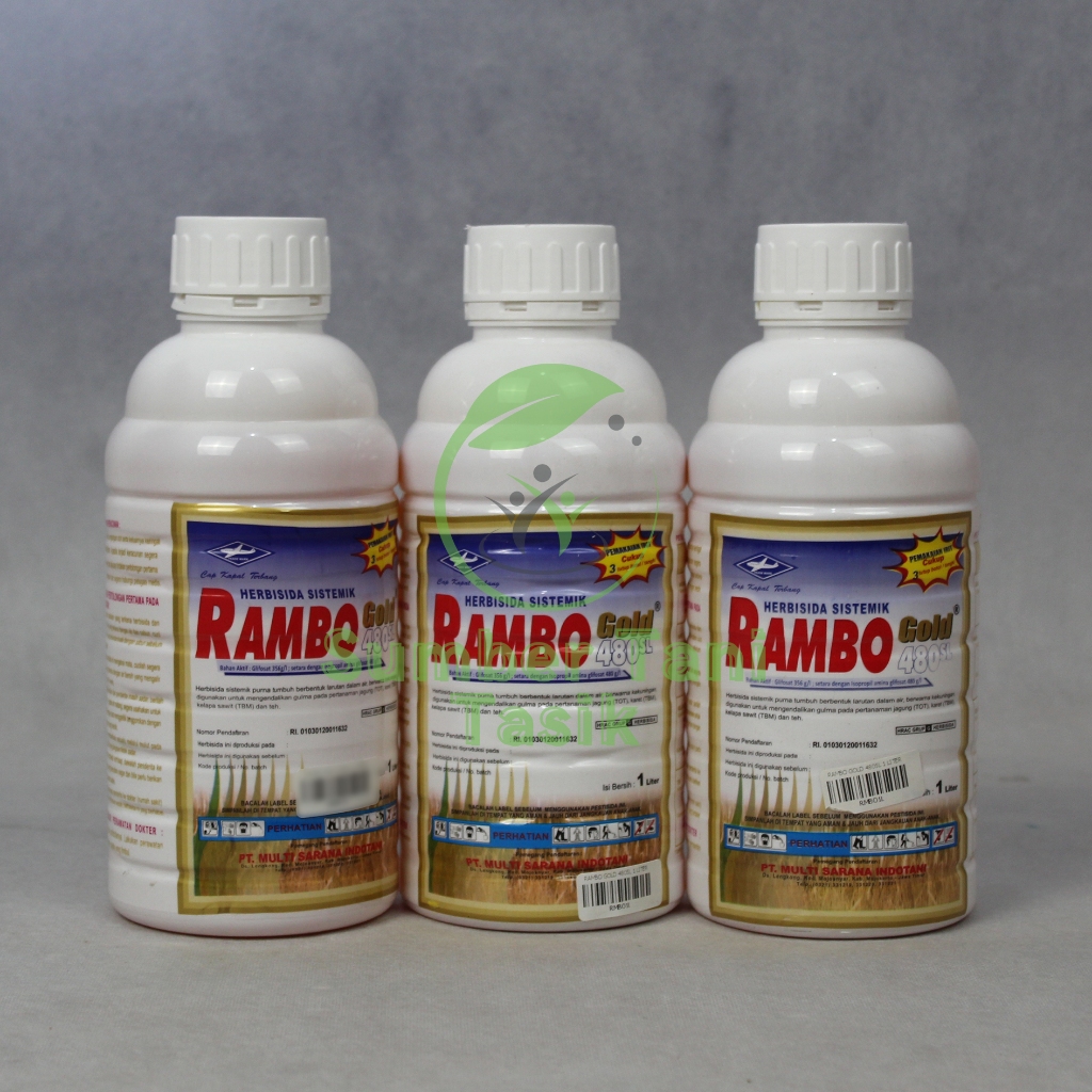 Jual HERBISIDA SISTEMIK RAMBO GOLD 480 SL ISI 1 L PEMBASMI RUMPUT ...