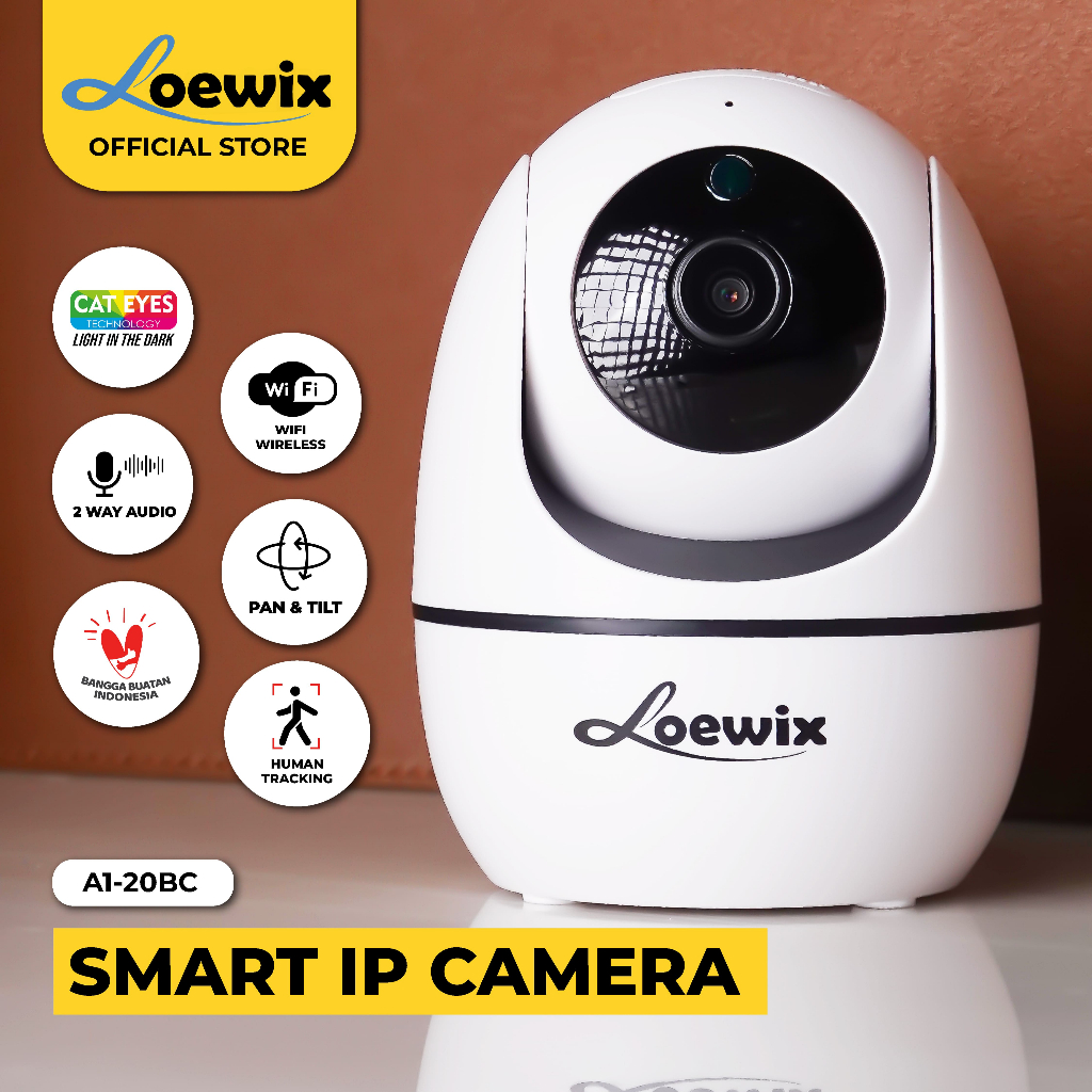 Jual LOEWIX Kamera CCTV Wireless 3MP Babycam Indoor Full Color - Kamera ...
