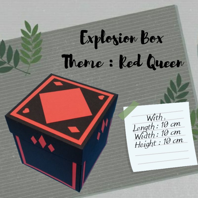 Jual Explosion Box Tema : Red Queen | Shopee Indonesia