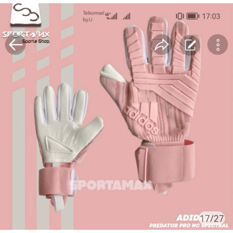 Jual SARUNG TANGAN BOLA KIPER ADIDAS PREDATOR PRO URG 20 HYBRID