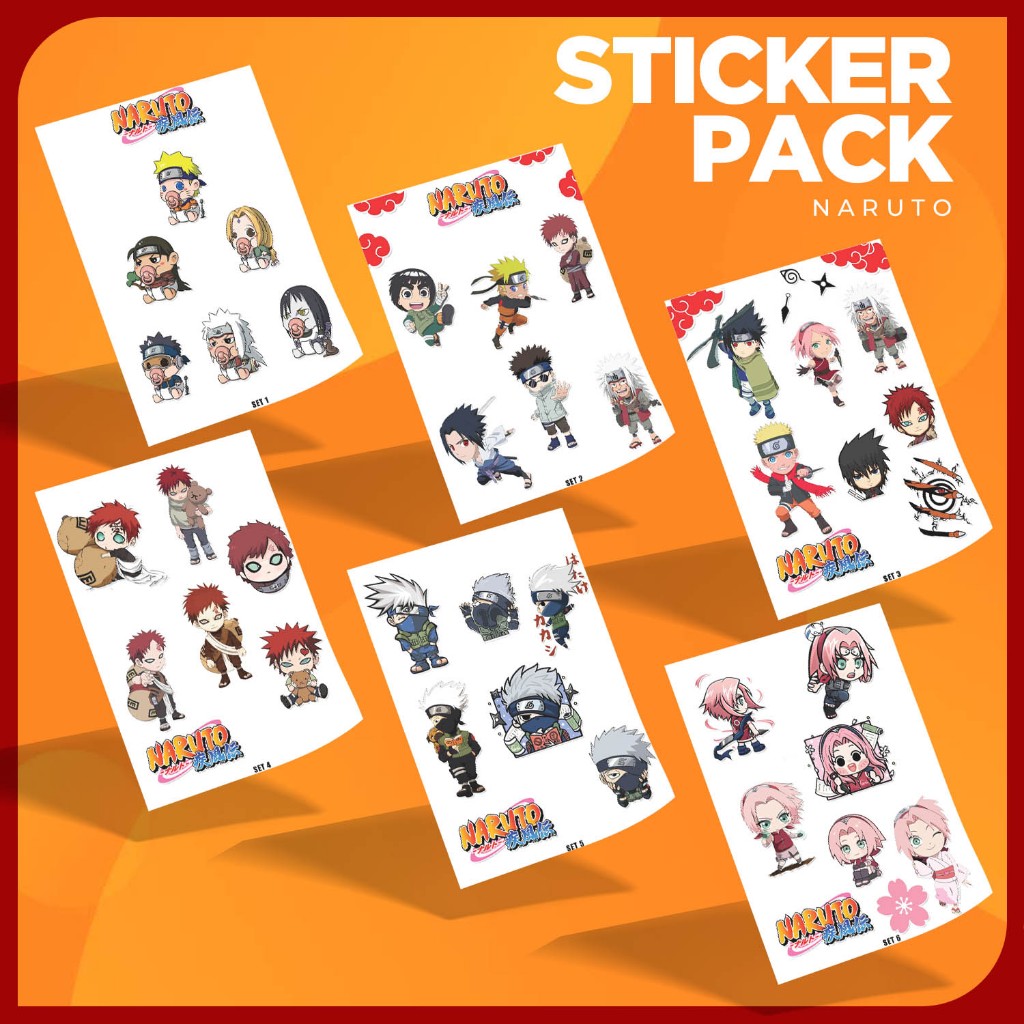 Jual Sticker / Stiker Pack Edisi Naruto Untuk Handphone, Laptop, Tablet ...