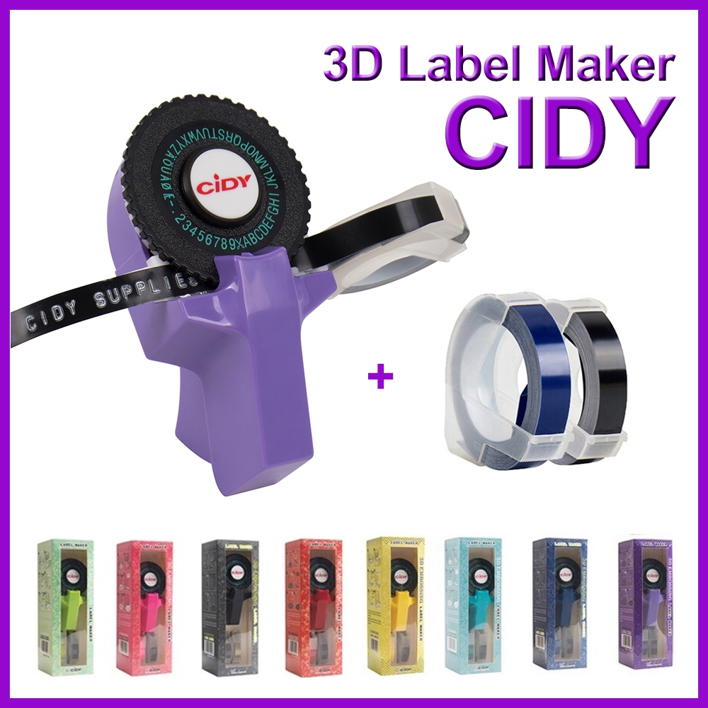 Jual CIDY C101 Dymo Motex Embossing label maker / Mesin Printer Label ...