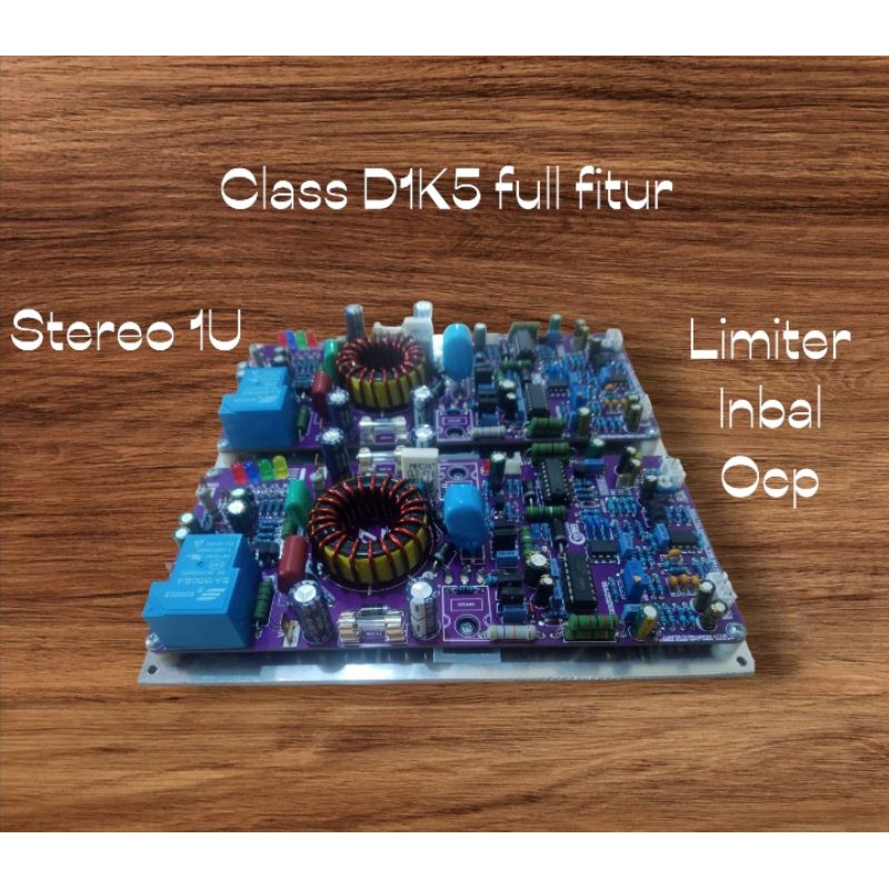 Jual class D1K5 1U stereo full fitur limiter,inbal power amplifier