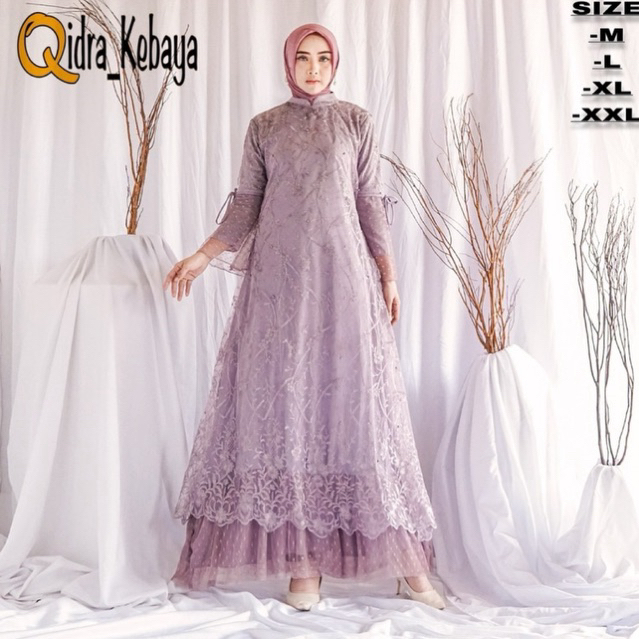 Jual Gamis Tulle Mix Tutu Gamis Kebaya Tulle Kebaya Model Gamis Modern ...