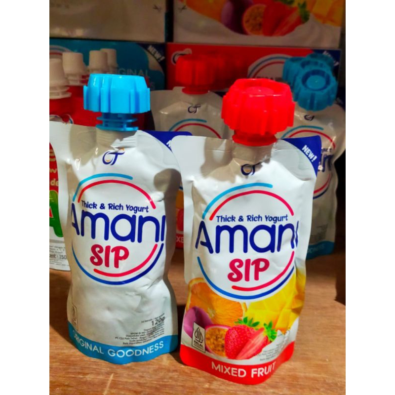 Jual Amani Sip Thickandrich Yogurt Pouch 120g Shopee Indonesia