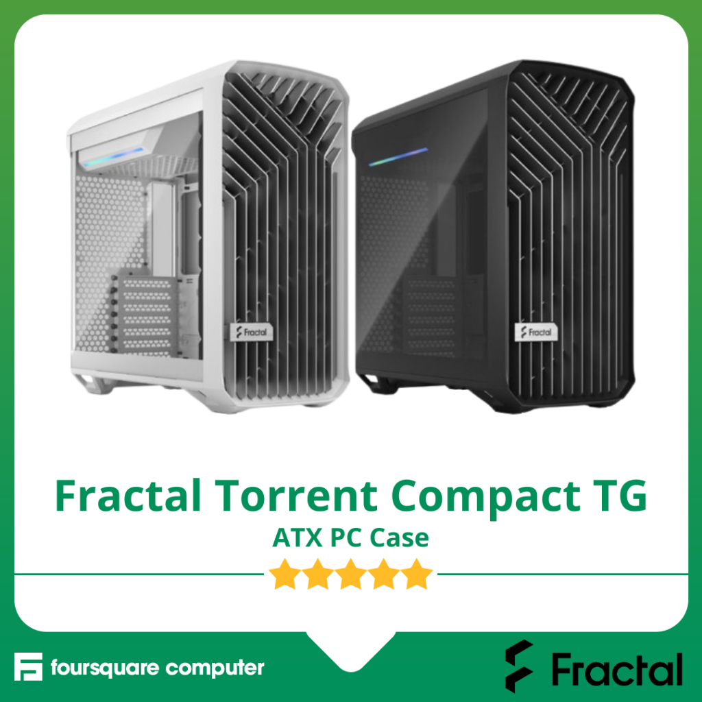 Jual Fractal Design Torrent Compact TG Black & White | PC Casing ATX ...