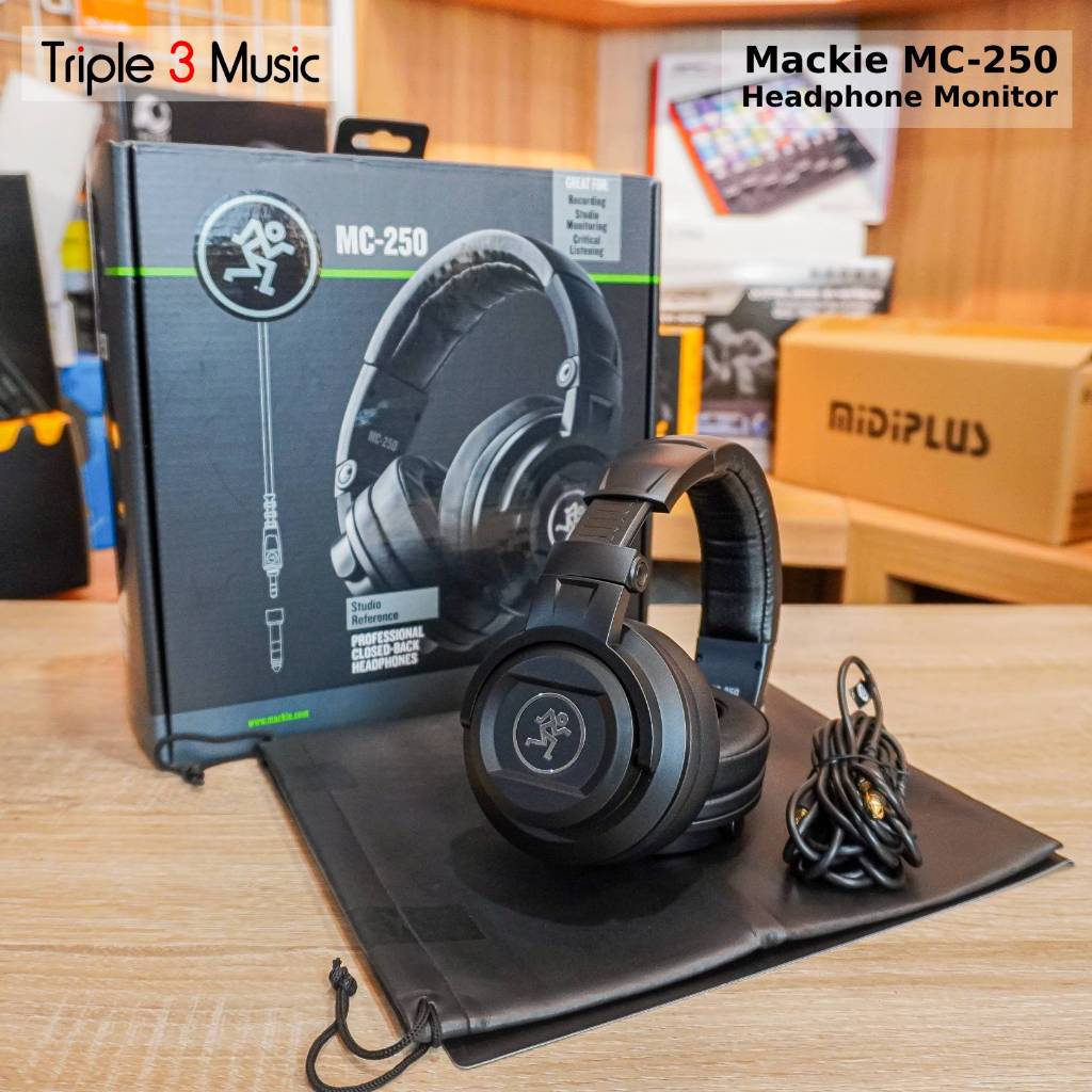 Cuffie Studio Mackie MC-250 - Nero, 50mm, 10Hz-20kHz, Con Borsa - Foto 3