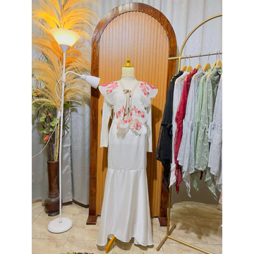 Rno Rok Satin Silk Skirt Melayu Malay Malaysia Maxmara Mermaid