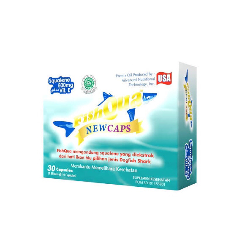 Jual Fishqua Newcaps 30 Kapsul / Minyak Ikan / Suplemen | Shopee Indonesia