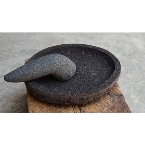 Jual COBEK BATU ASLI MODEL BUBUT FREE ULEKAN - 18 CM - Kab