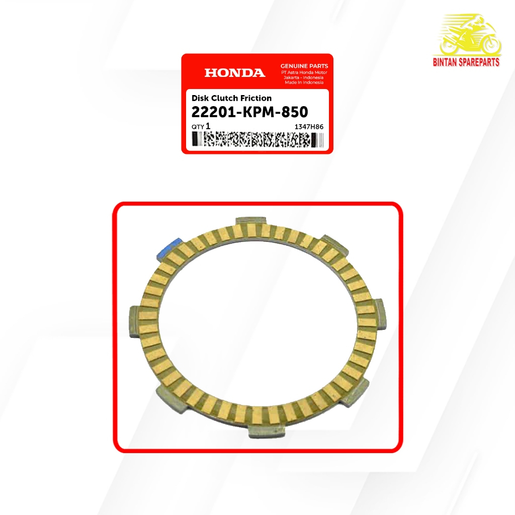 Jual Kampas Kopling Disk Clutch Friction 22201-KPM-850 | Shopee Indonesia