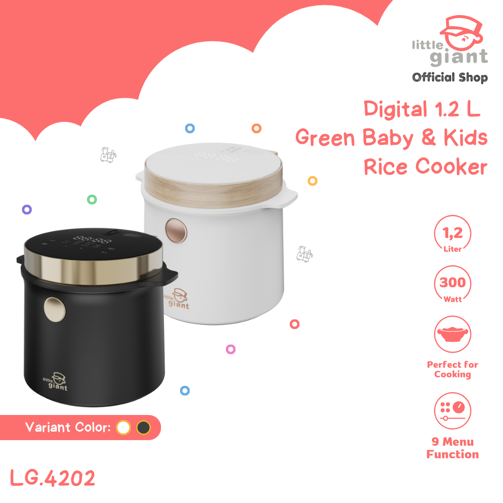 Jual Little Giant Digital 1,2L Green Baby & Kids Rice Cooker (INCLUDE ...