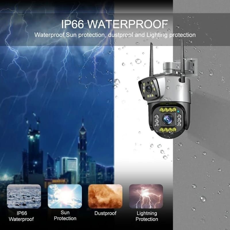 Jual V380 Pro CCTV WiFi 4K 8MP Dual Lens Outdoor IP66 Waterproof IP ...