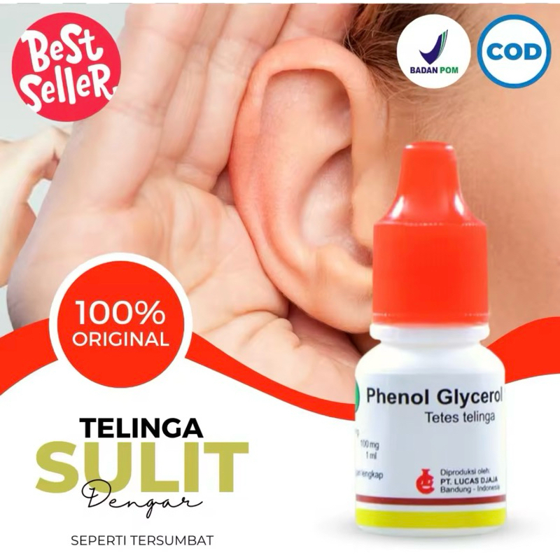 Jual Phenol Glycerol 10 ORIGINAL 100% Obat Tetes Telinga Berair dan Bau ...