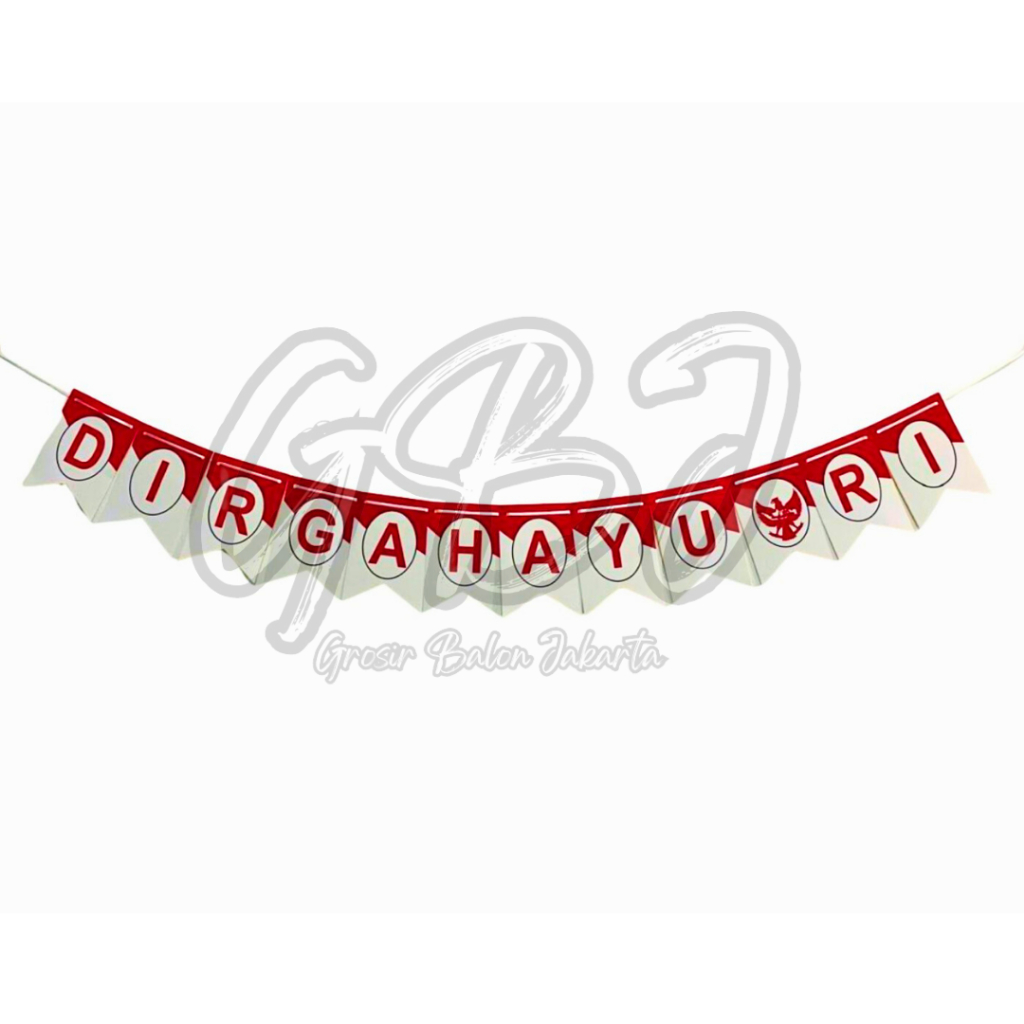 BANNER Segilima Kemerdekaan / Dirgahayu Republik Indonesia / Merah Putih Bendera / Dekorasi Bunting Flag 17 Agustus HUT RI