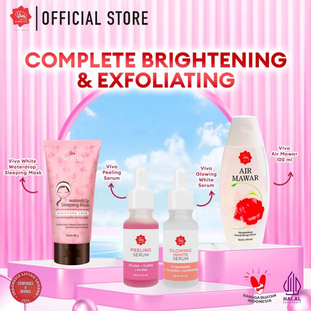 Jual [PROMO] Paket Complete Brightening & Exfoliating With AHA, BHA ...