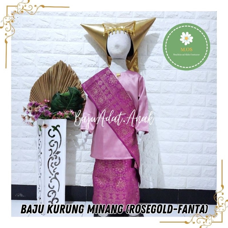 Jual KODE H87R Baju Kurung Minang Baju Adat Minangkabau Anak Perempuan ...