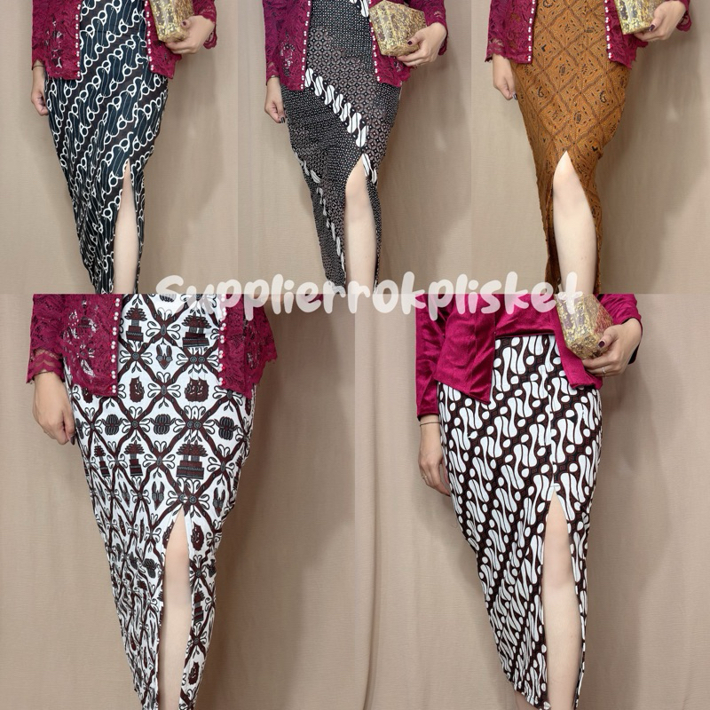 Jual Rok SPAN belah model bali murah/ rok pramugari / span | Shopee ...