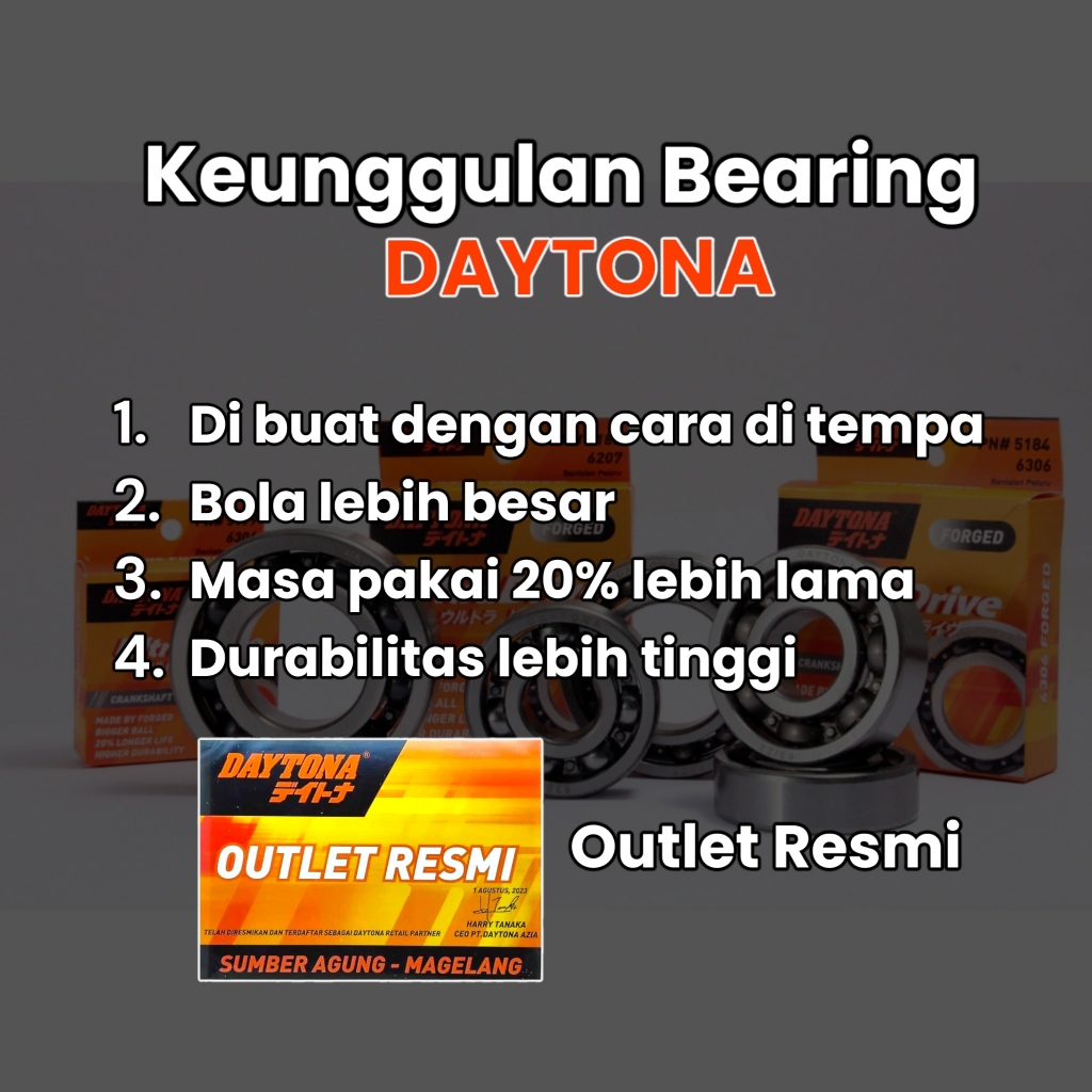 Jual BEARING LAHER LAKER RACING FORGED KRUK AS 6304 WIN GRAND SUPRA ...
