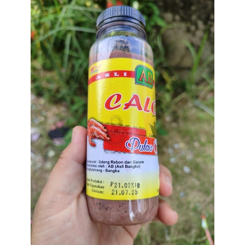 Jual Calok Udang merk AB Khas Bangka 300gram Udang Asli oleh oleh ...