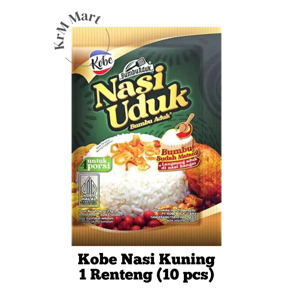 Jual Kobe Nasi Uduk Kuning Bebek Rendang bumbu aduk 1 renteng renceng ...