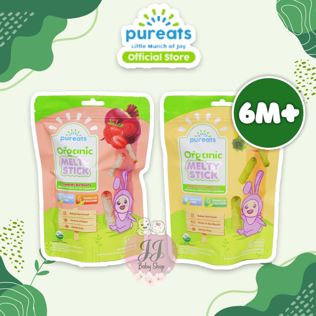 Jual Pureats Organic Melty Stick (Snack Anak Bayi 6 Bulan+) | Shopee ...