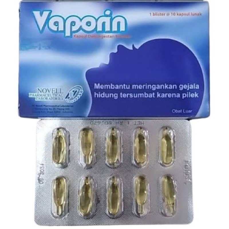 Jual Vaporin Kapsul Decongestan Inhalasi | Shopee Indonesia