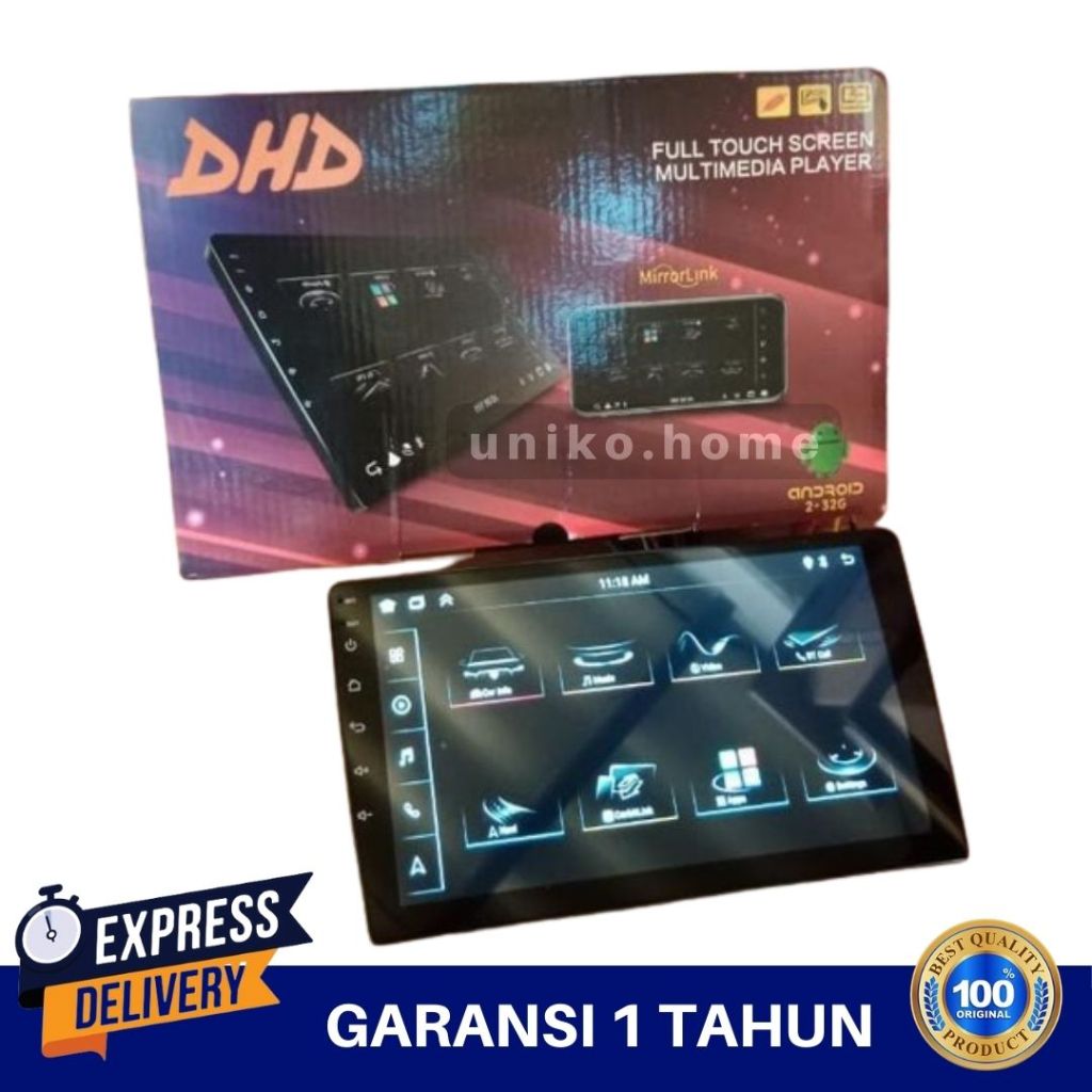 Jual Head Unit Android DHD RAM 2+32 GB Car Radio Bluetooth Wifi 9 Inch ...