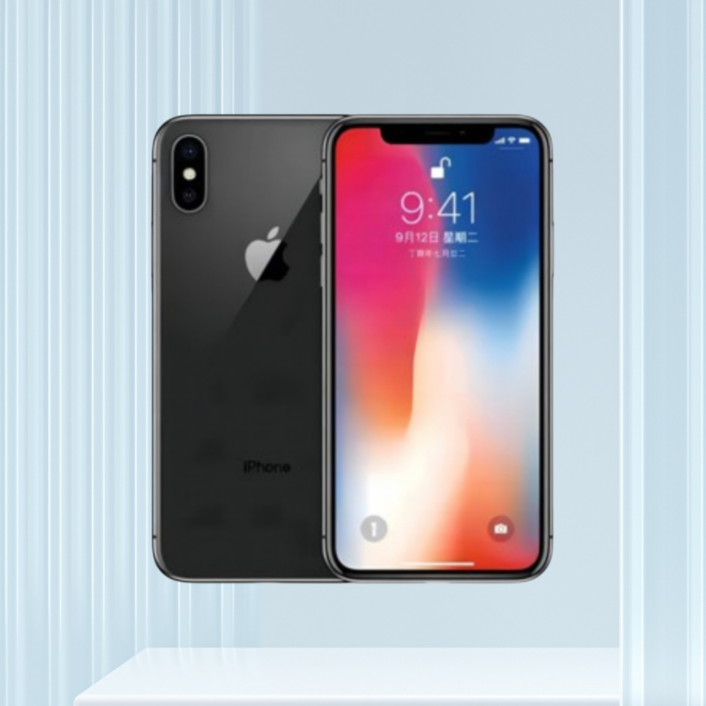 バッテリー90%以上 【中古】 iPhoneX 256GB シルバー ほぼ新品 SIM  