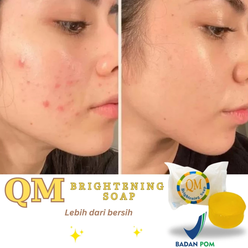 Sabun Cuci Muka dan Badan QM Brightening Glowing Whitening Ampuh | AutoStock