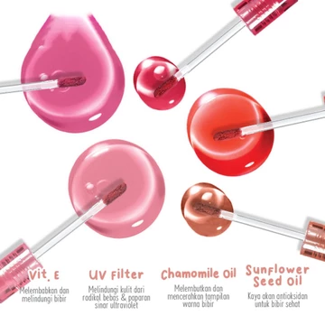 Fanbo Glossy Tint Dengan Sunflower Dan Chamomile Oil