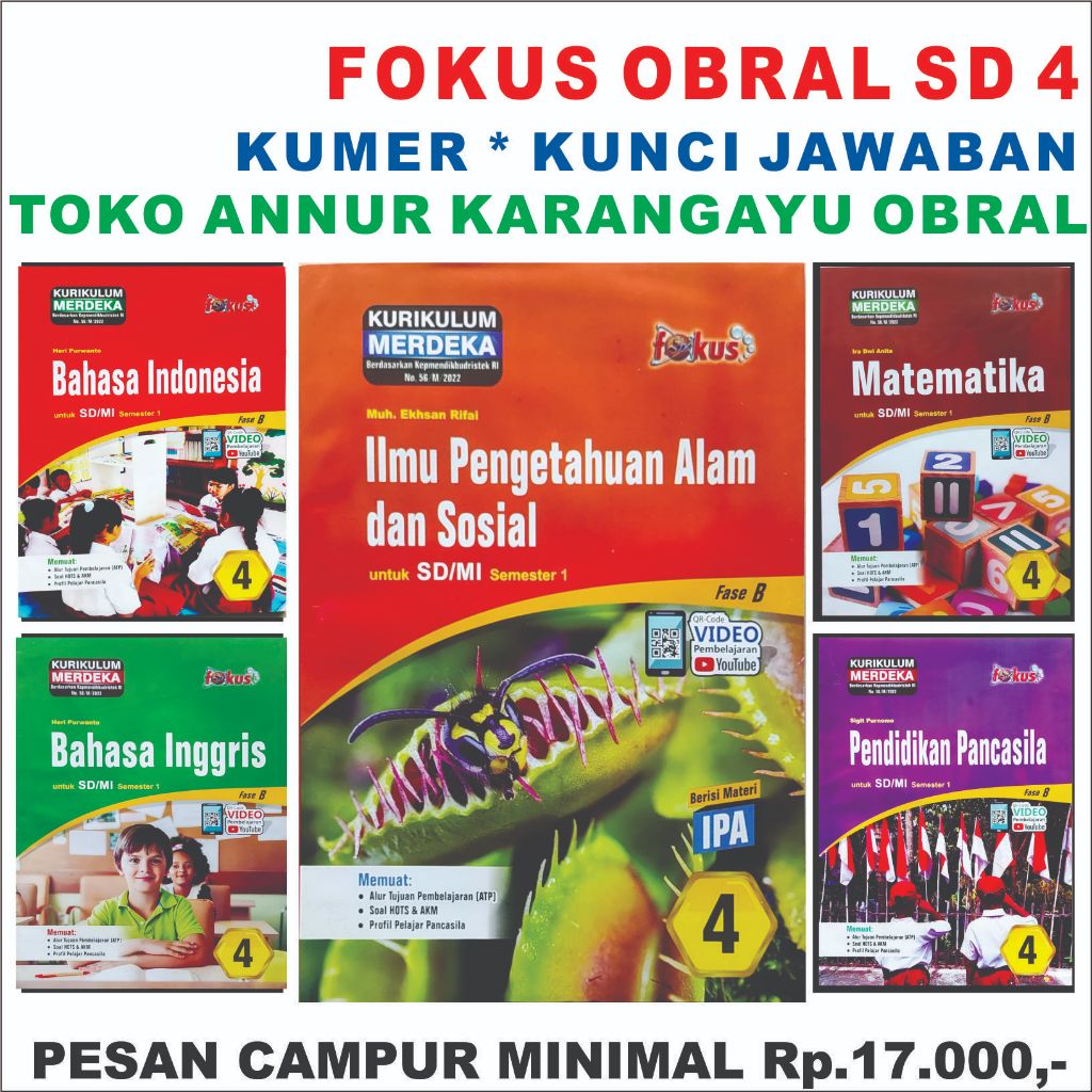 Jual Bomuf Obral LKS FOKUS 4 SD Obral * Kunci Jawaban Kelas 4 Modul ...