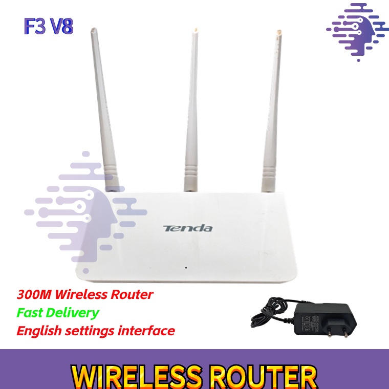 Jual KODE N84A ROUTER BEKAS TENDA F3V8 SUPPORT REPEATERSTATICREMOTE ...