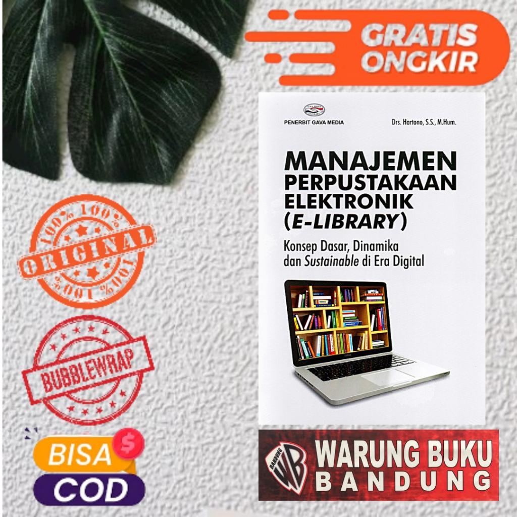Jual Buku Manajemen Perpustakaan Elektronik (E-Library) - Drs. Hartono ...