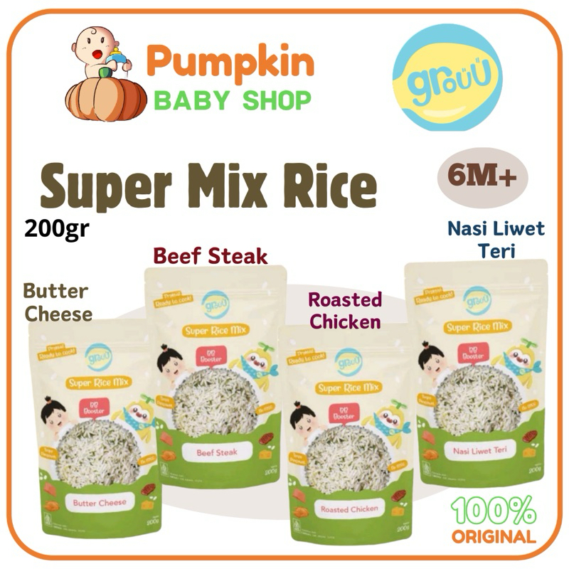 Jual GROUU Super Rice Mix BB Booster - Beras Mpasi | Shopee Indonesia