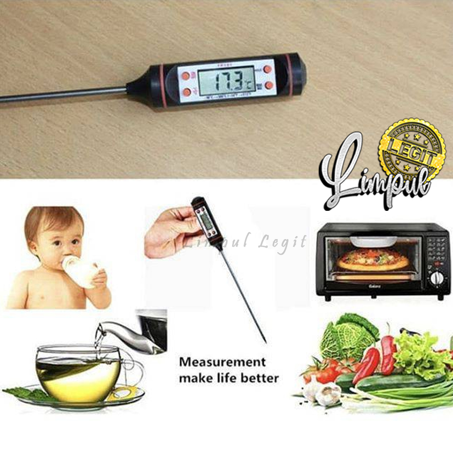 Jual Digital Thermometer masak termometer suhu air minyak adonan kue ...