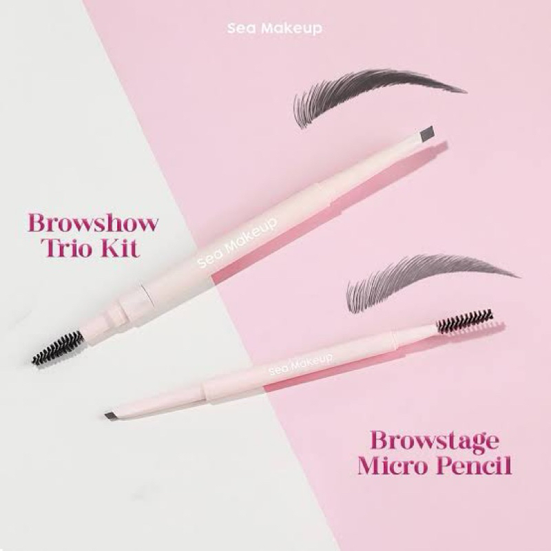 Jual SEA MAKEUP BROWSTAGE MICRO PENCIL 2IN1 WITH BROWSTAGE AND SPOOLIE ...
